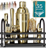 Mixology Bartender Kit Bar Set | 14-Piece Cocktail Shaker Set | Martini Barware Mixing