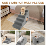 6-Step Dog Stairs for High Beds - 27" Height