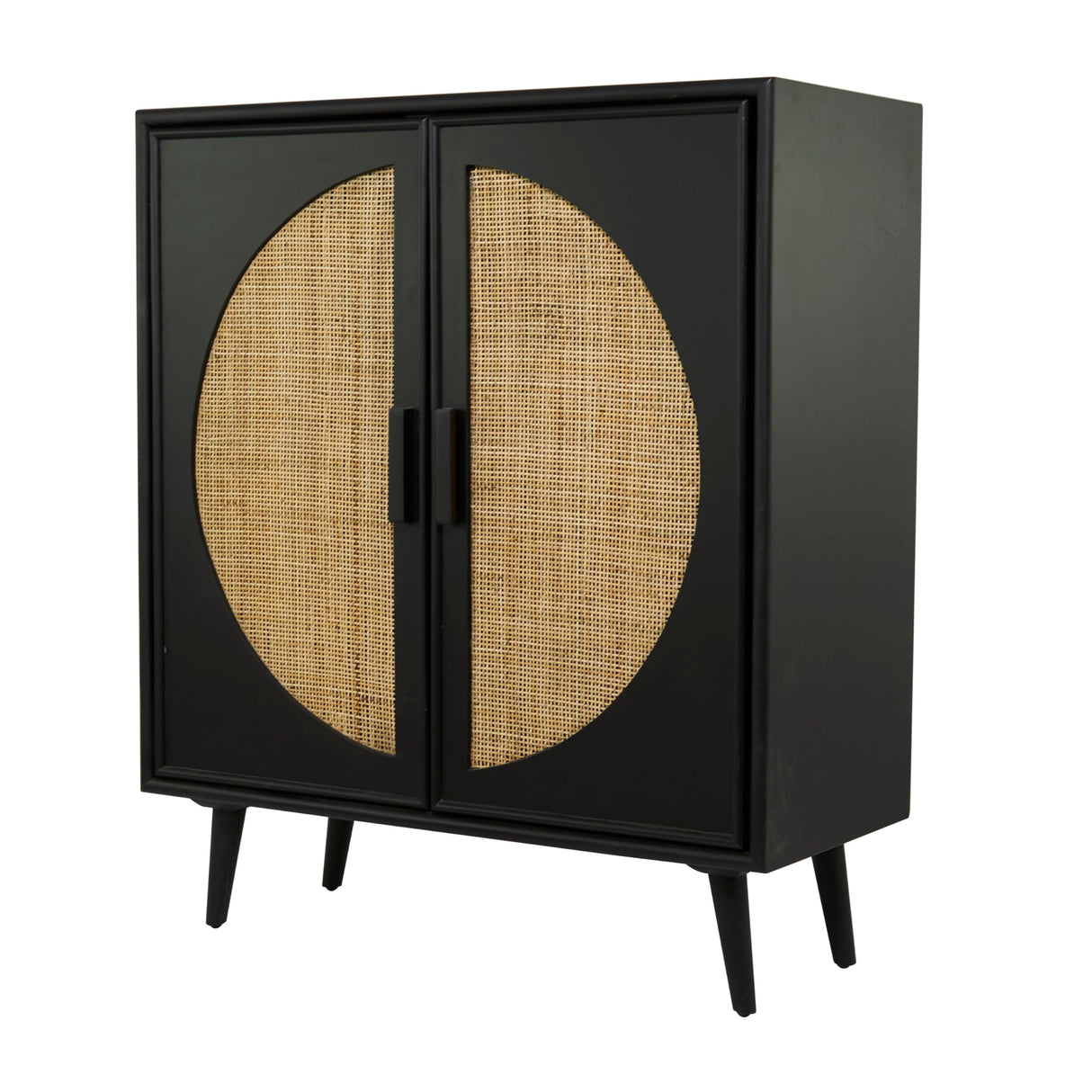 Bohemian Wood, Accent Cabinet 36" x 16" x 43", Black