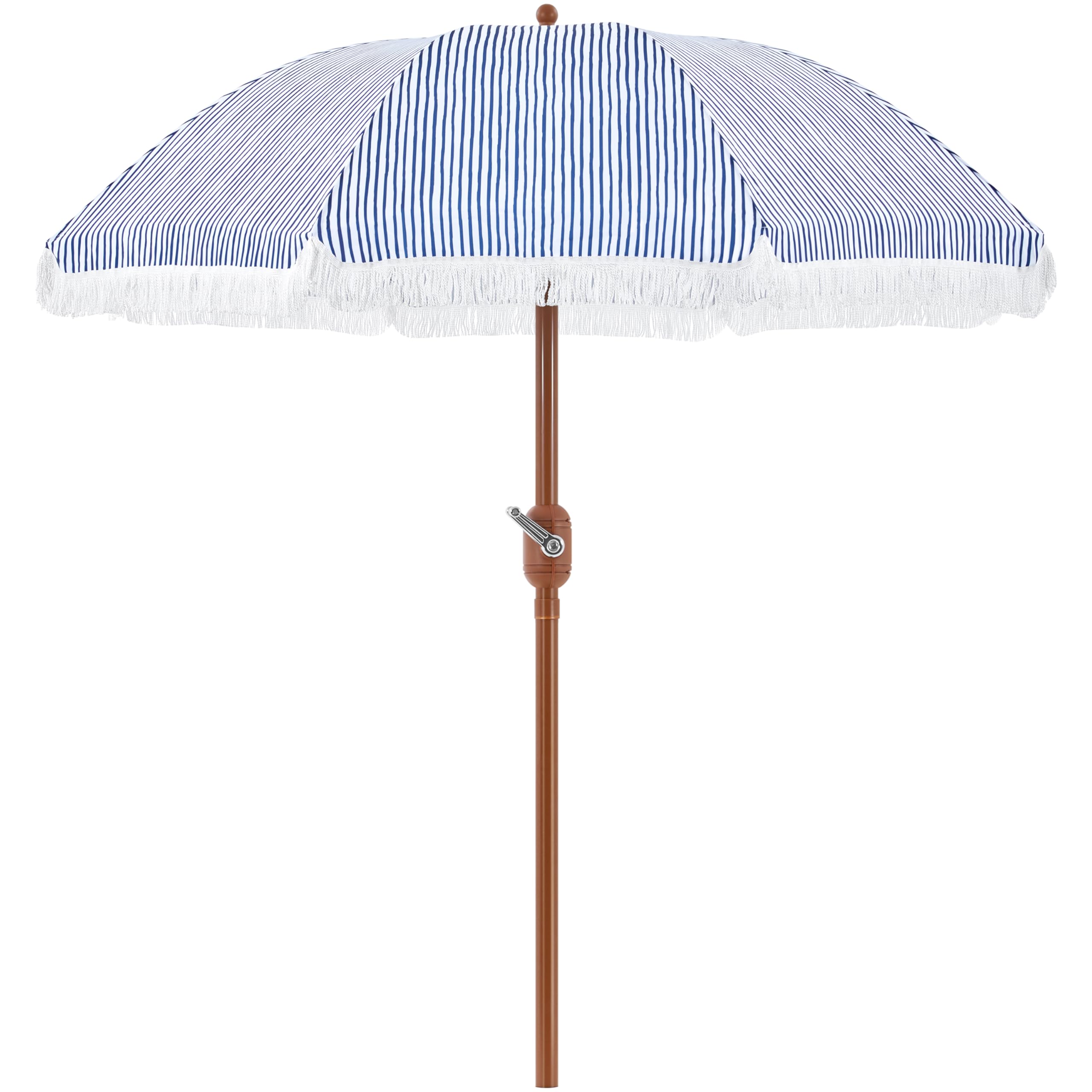 9ft Patio Umbrella with Tassels, Fringe Portable Beach Umbrella, Umbrella Outdoor Patio