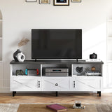 Stand for 75/65 Inch TV, Farmhouse Entertainment Center with Drawers and Storage  TV