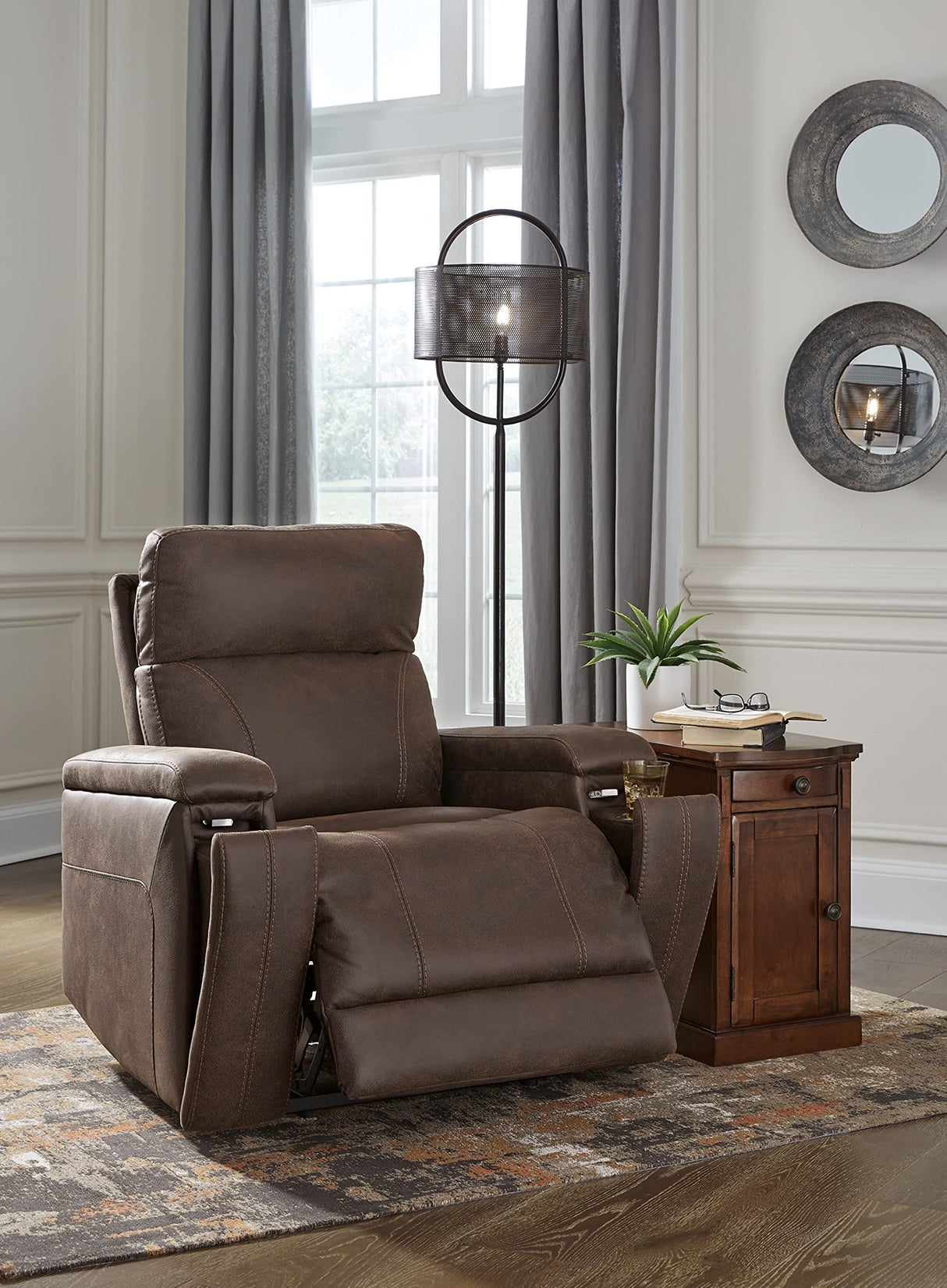 Rowlett Power Recliner, Brown