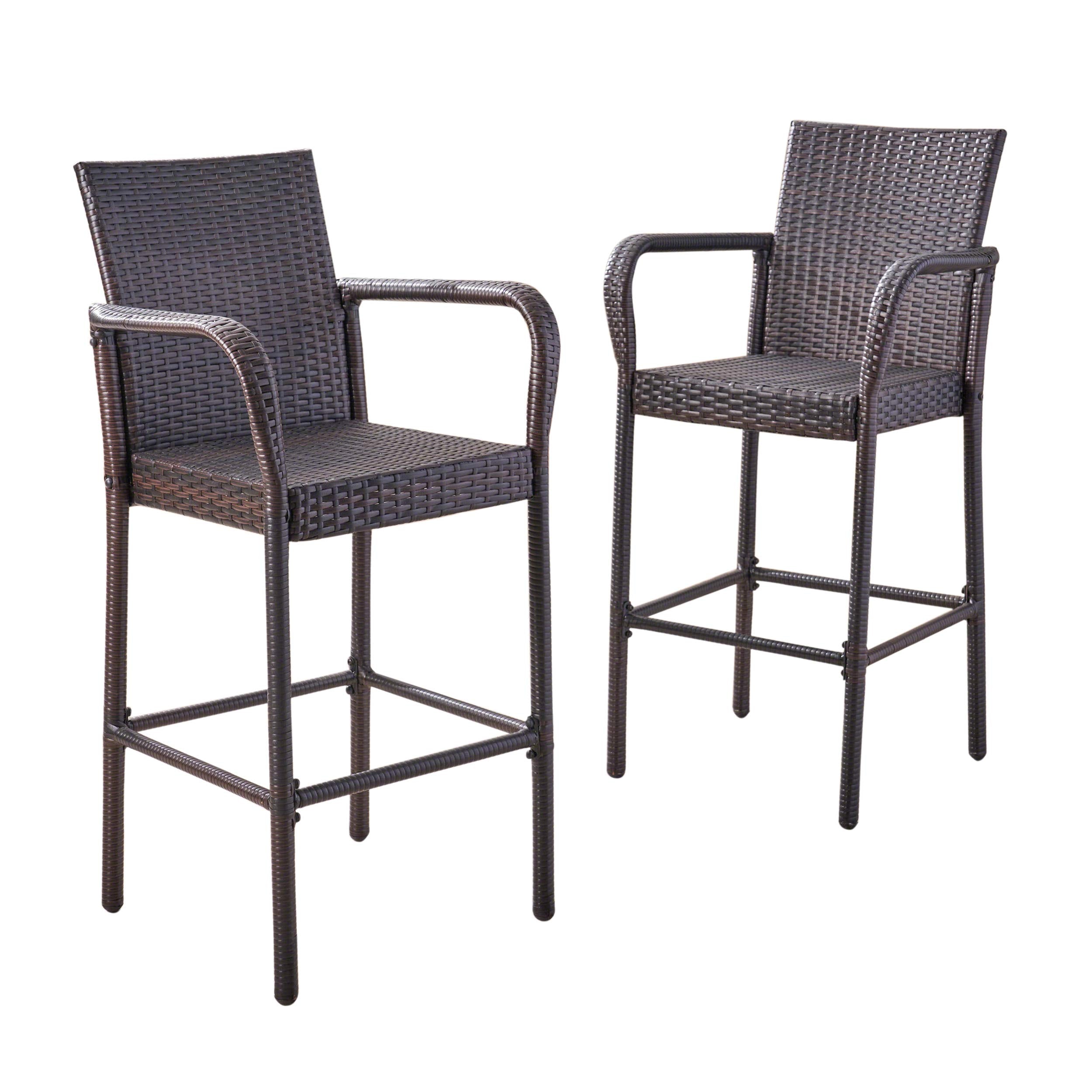 Outdoor Bistro Set 3 Piece Outdoor Wicker Patio Chairs