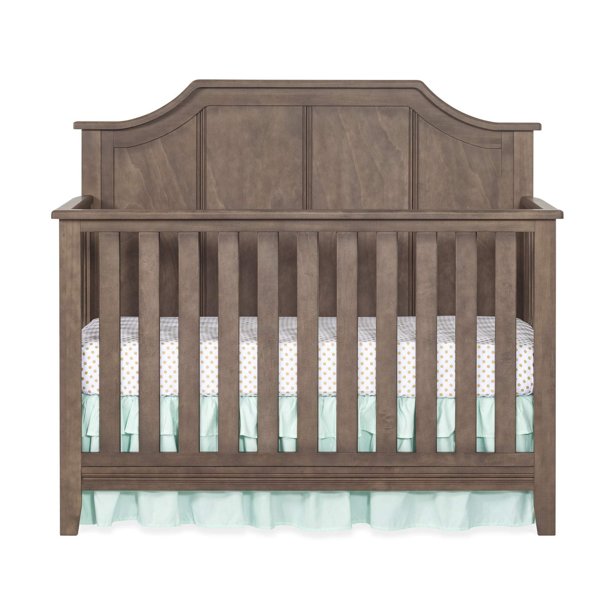 Rylan 4-in-1 Convertible Crib, Baby Crib Converts to Day Bed, Toddler Bed and Full Size Bed,