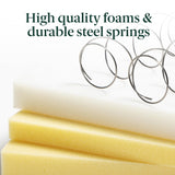 8 Inch Foam and Spring Hybrid Mattress [New Version], Full, Fiberglass free