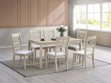 Ferris Rectangular Dining Table in Antique Bone White