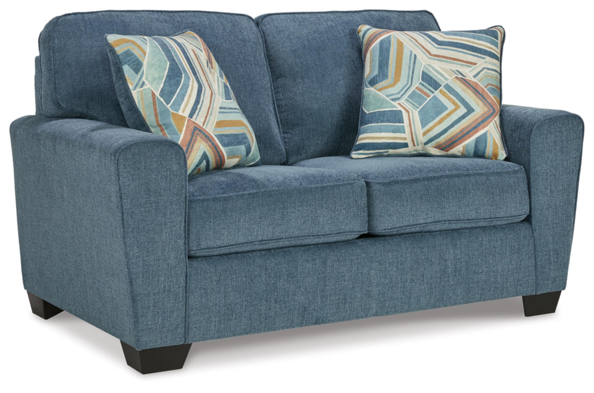 Cashton Casual Loveseat for Living Room, Blue