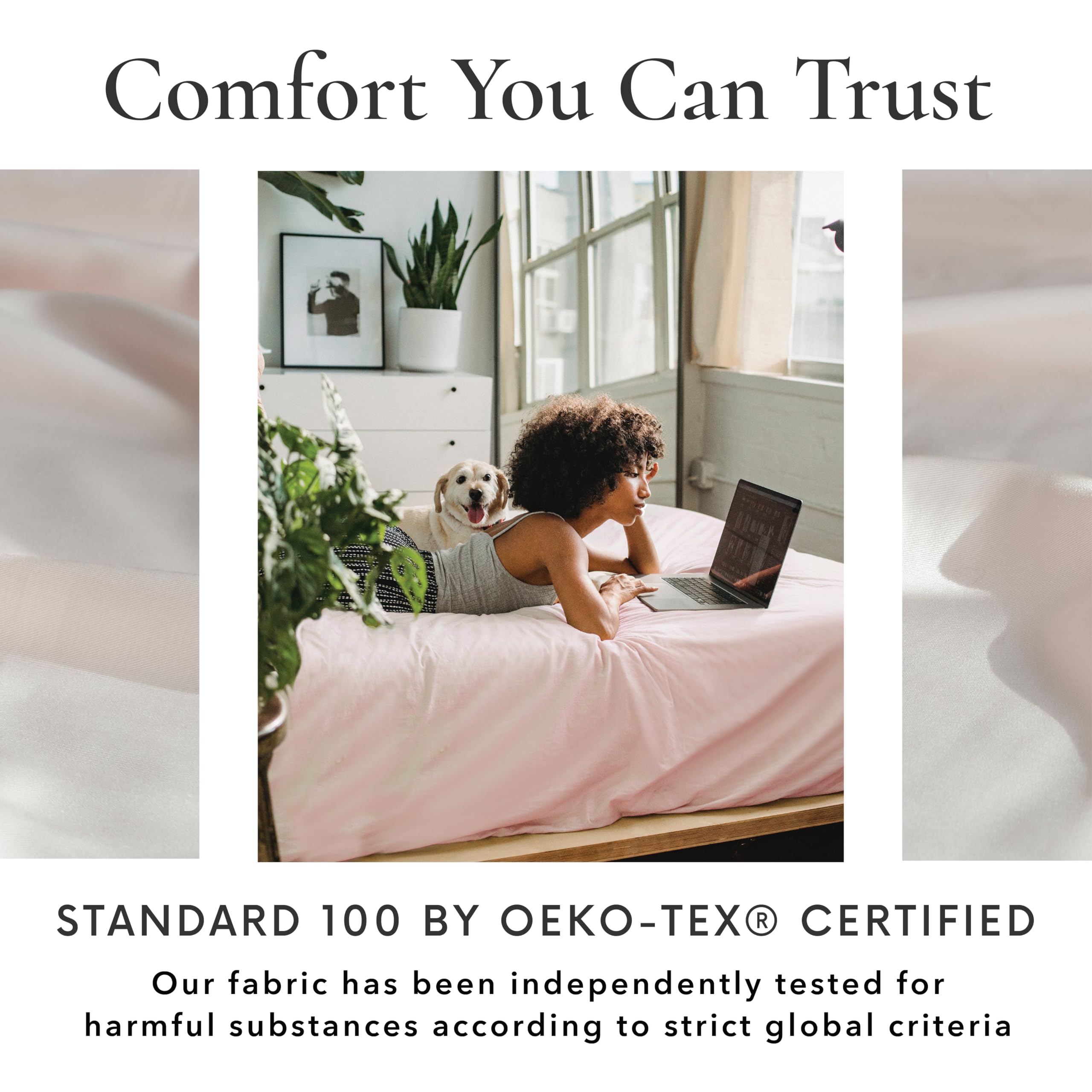 6 Piece King Size Sheets Set - 100% Viscose Made From Bamboo Sheets King