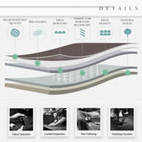 Leather Executive Office Chair - High Back Ergonomic Desk Chair with Flip-Up Arms