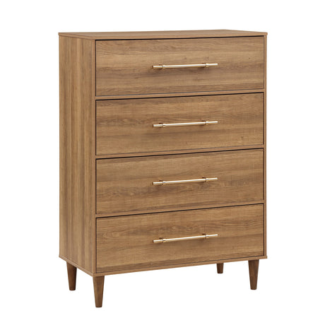 Cana Farmhouse 4-Drawer Wood Vertical 34 in. Wide Chest