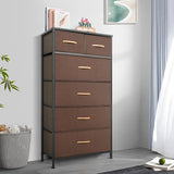 Tall Dresser for Bedroom, Vertical Storage Organizer Tower with 7 Drawers