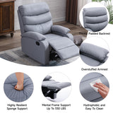 Manual Recliner Chairs for Adults, Lazy Boy Recliner Chair with Tech Cloth, Small Recliner