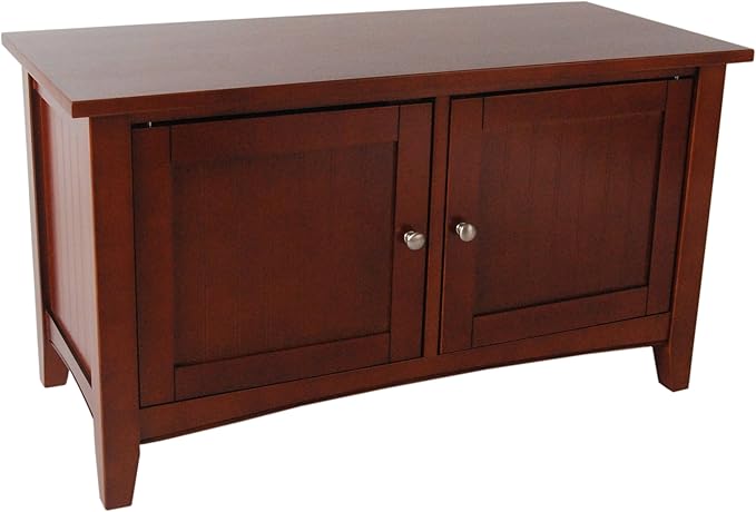 Shaker Cottage Storage Cabinet with 2 Doors, Espresso Bench