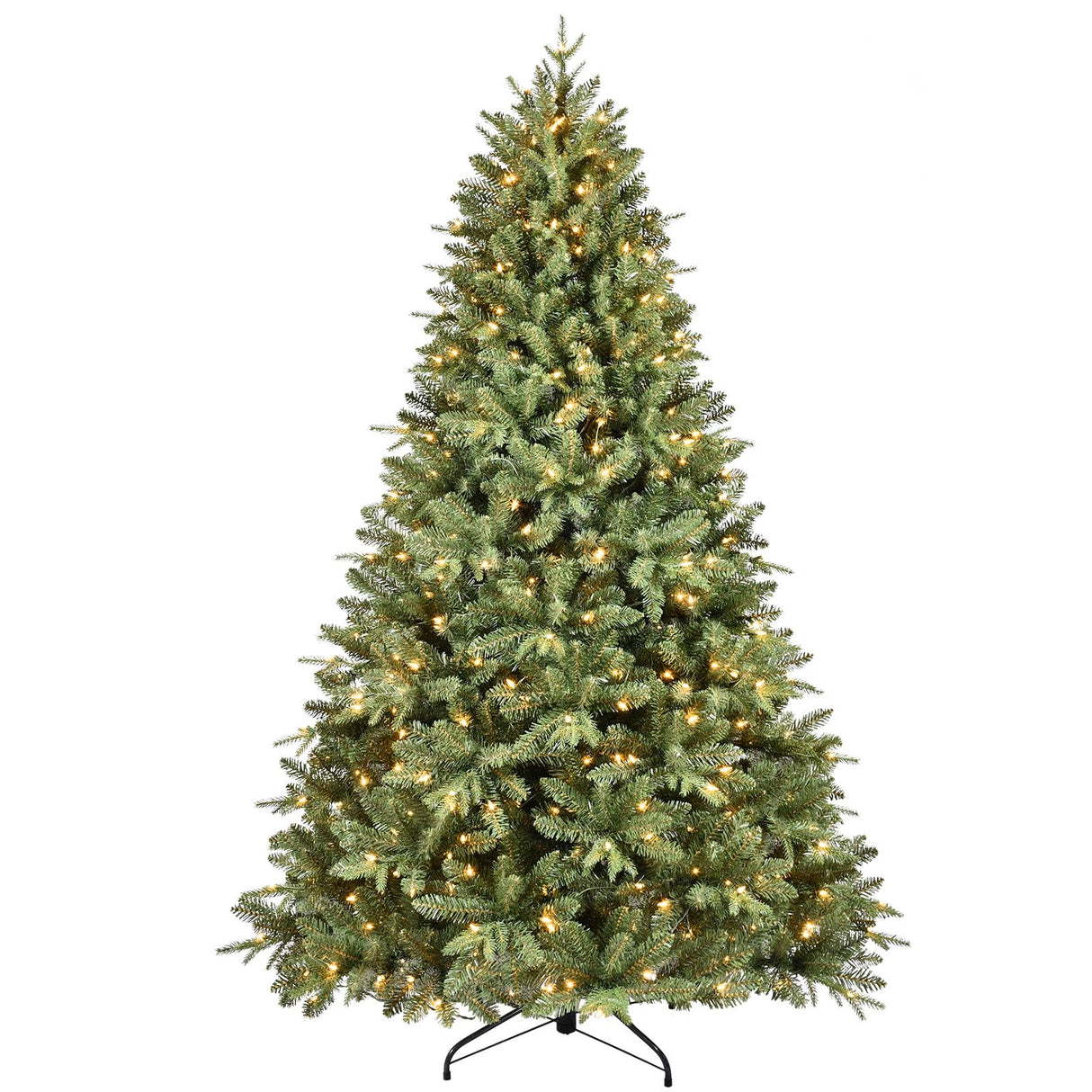 6.5 FT Pre-Lit Artificial Christmas Tree with 1706 PE&PVC Mixed Branch Tips