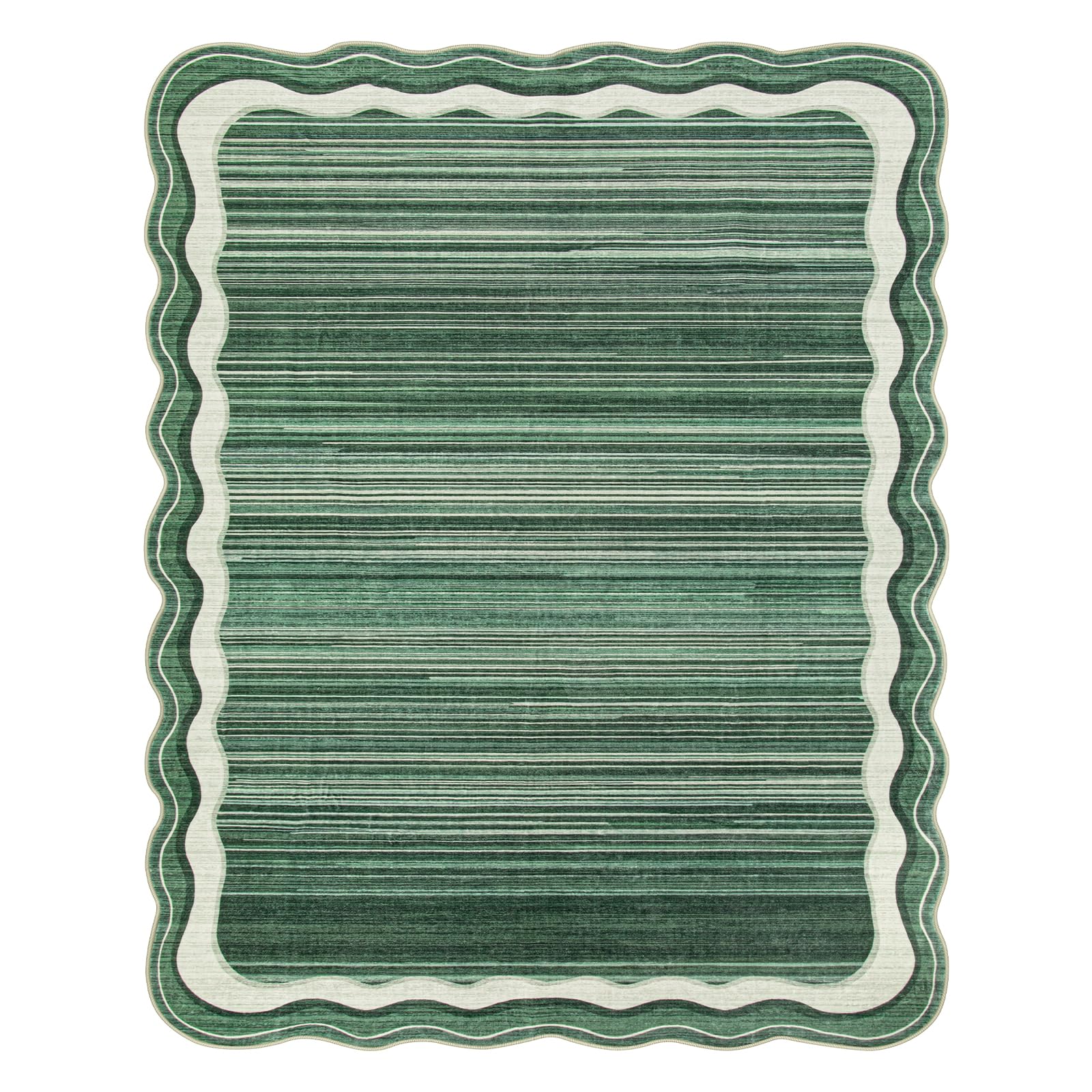 Green Rugs for Living Room,Modern 8 x 10 Area Rugs for Living Room,Soft Non-Slip Rugs