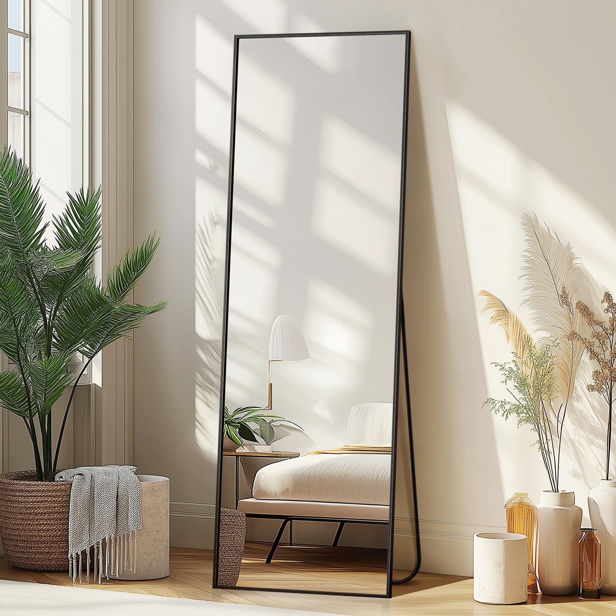 Wall Mirror Full Length Mirror,Standing Mirror Full Body,Large Floor Mirror