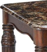 North Shore Traditional Faux Marble 3-Piece Table Set, Includes Coffee Table