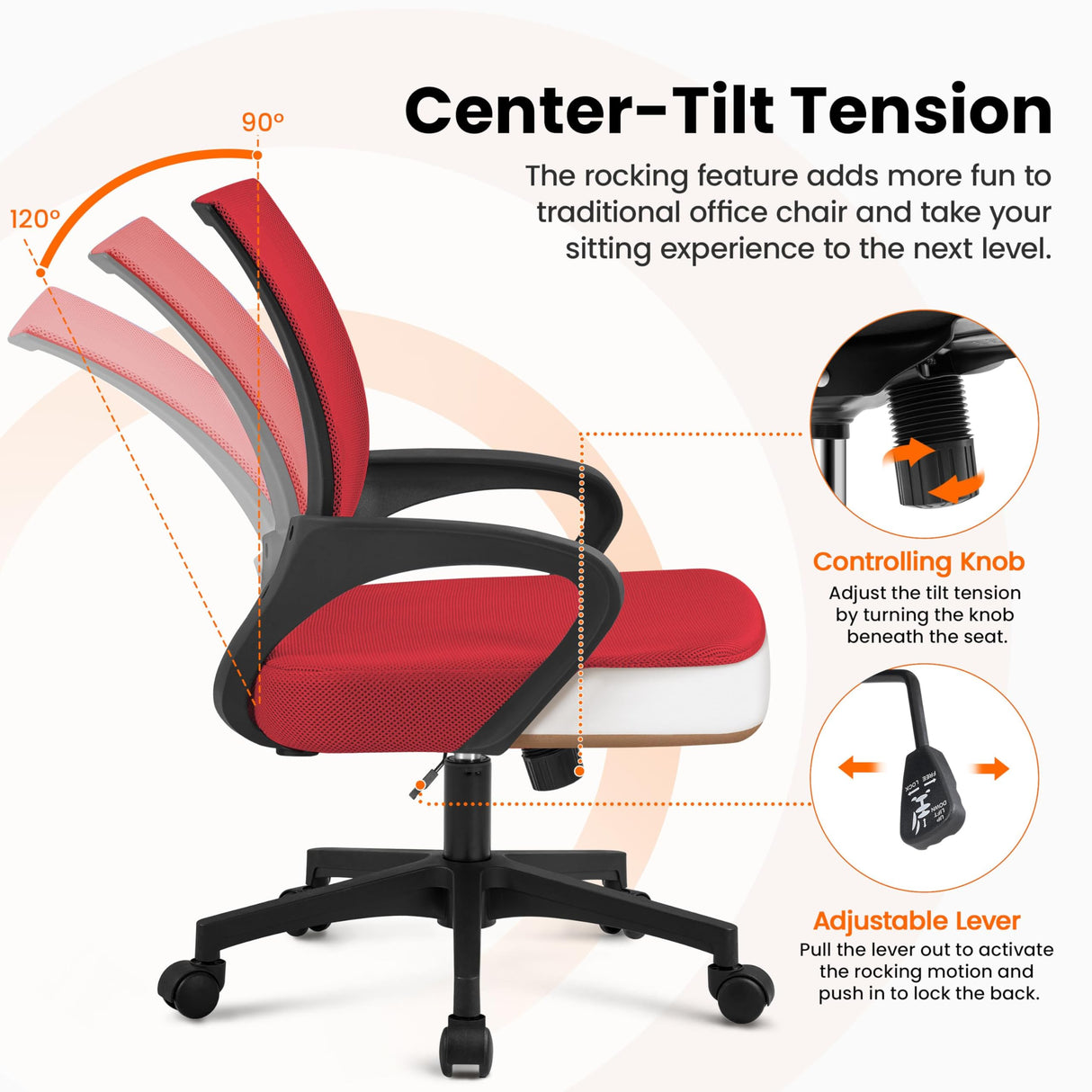 Executive Office Chair Ergonomic Desk Chair Computer Task Chair Mesh Chair