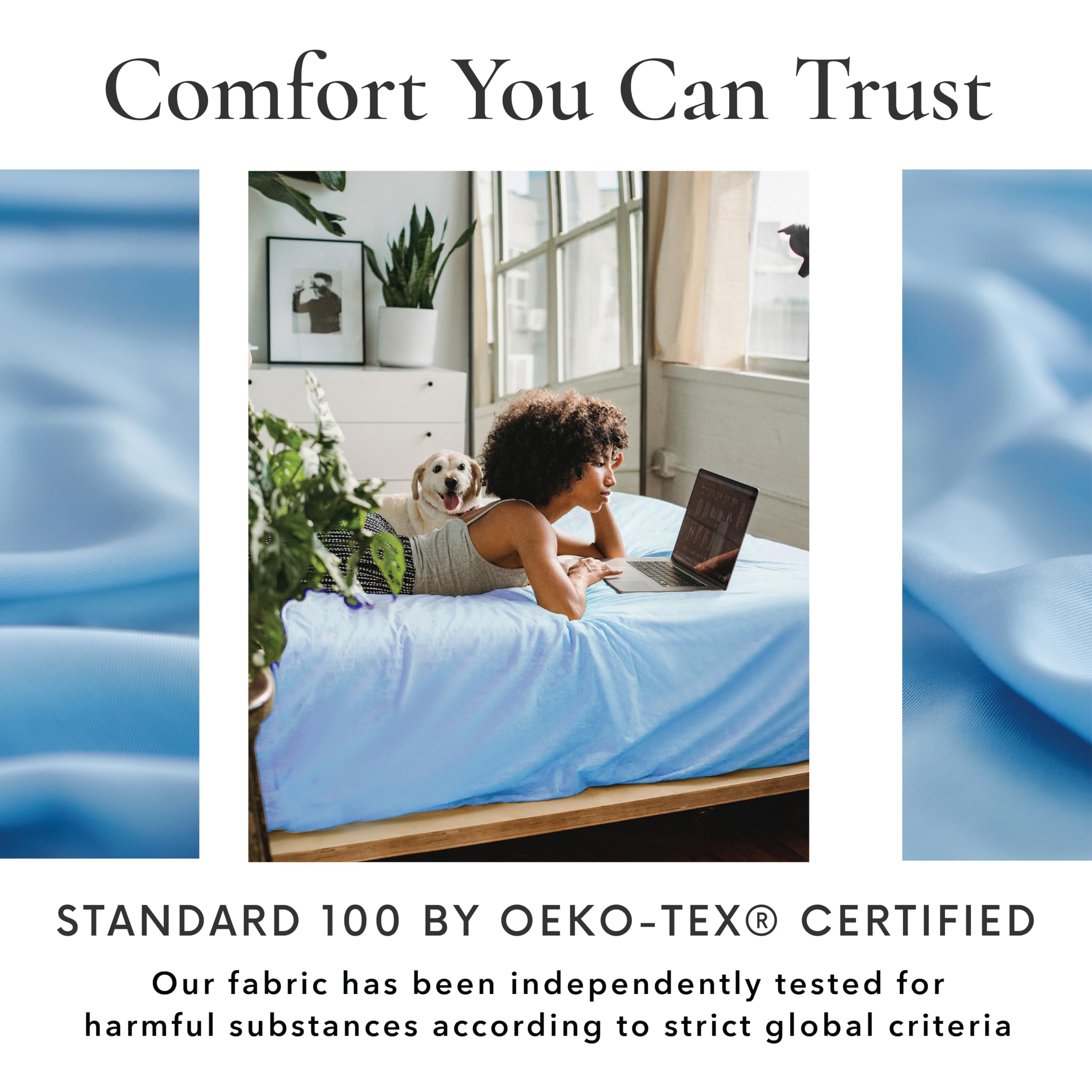 Bay 6 Piece California King Sheet Sets - 100% Viscose Made from Bamboo Sheets Set