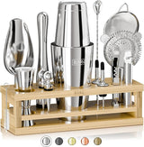 Mixology Bartender Kit Bar Set | 16-Piece Cocktail Shaker Set | Martini Barware Mixing