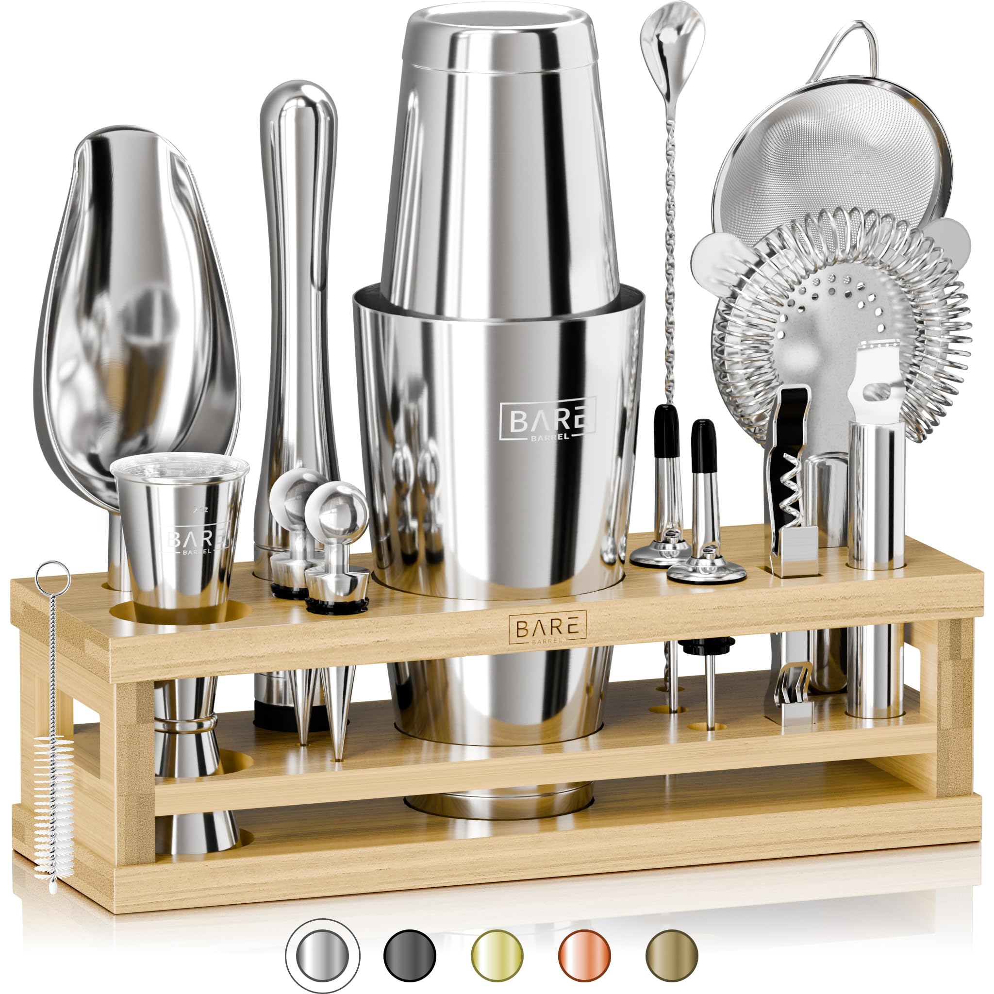 Mixology Bartender Kit Bar Set | 16-Piece Cocktail Shaker Set | Martini Barware Mixing