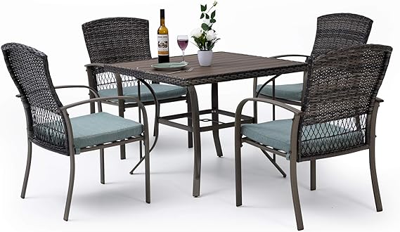 Weather Resistant PE Rattan Table and Chairs