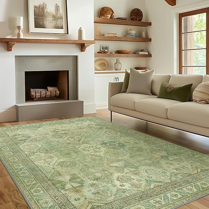 Ultra-Thin Foldable Low Pile Machine Washable Rug