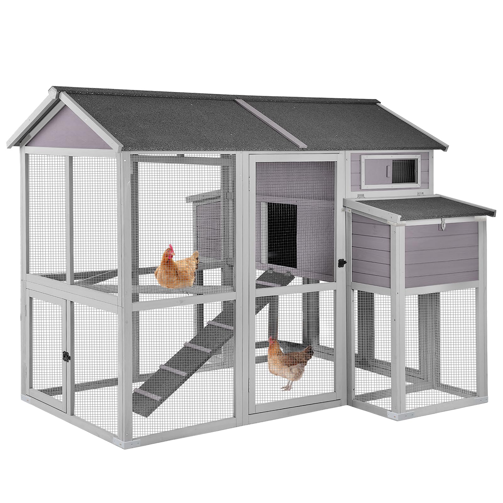 FeatherHaven Chicken Coop with Nesting Box & All-Weather Roof