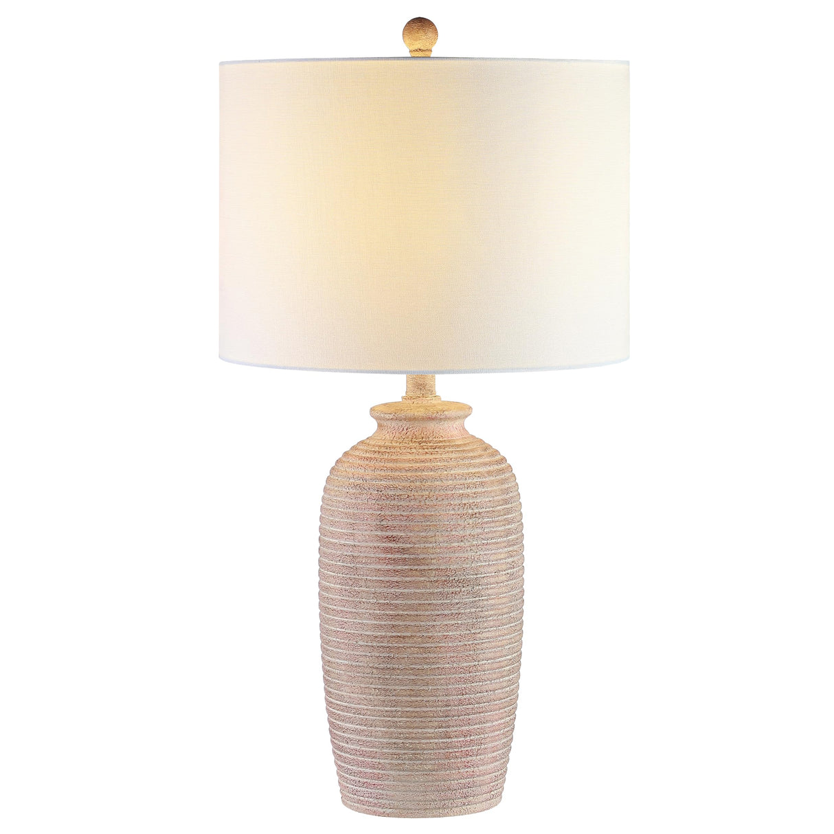 Lighting Collection Kensen Farmhouse Sandy Pearl 27-inch Bedroom Living Room Home