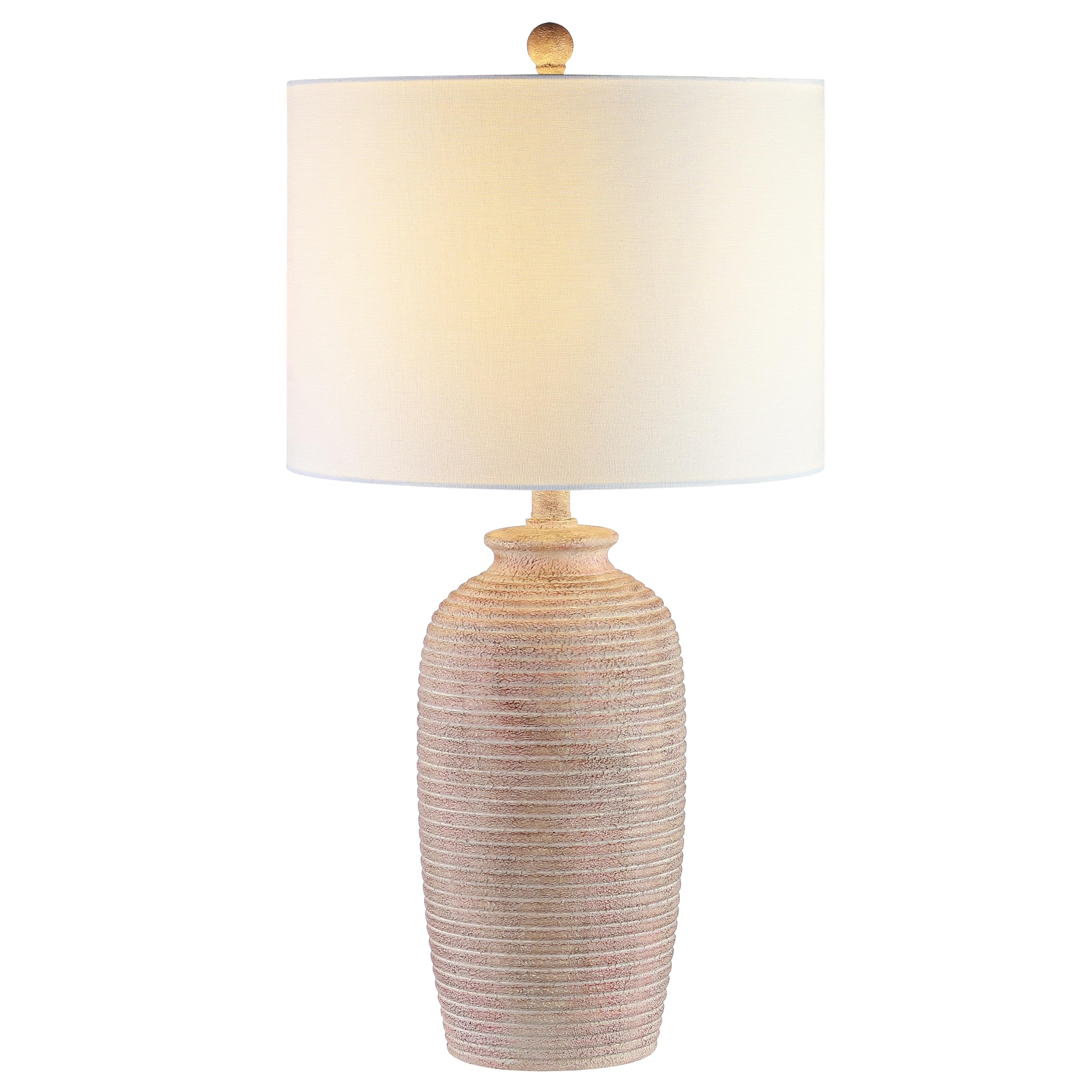 Lighting Collection Kensen Farmhouse Sandy Pearl 27-inch Bedroom Living Room Home