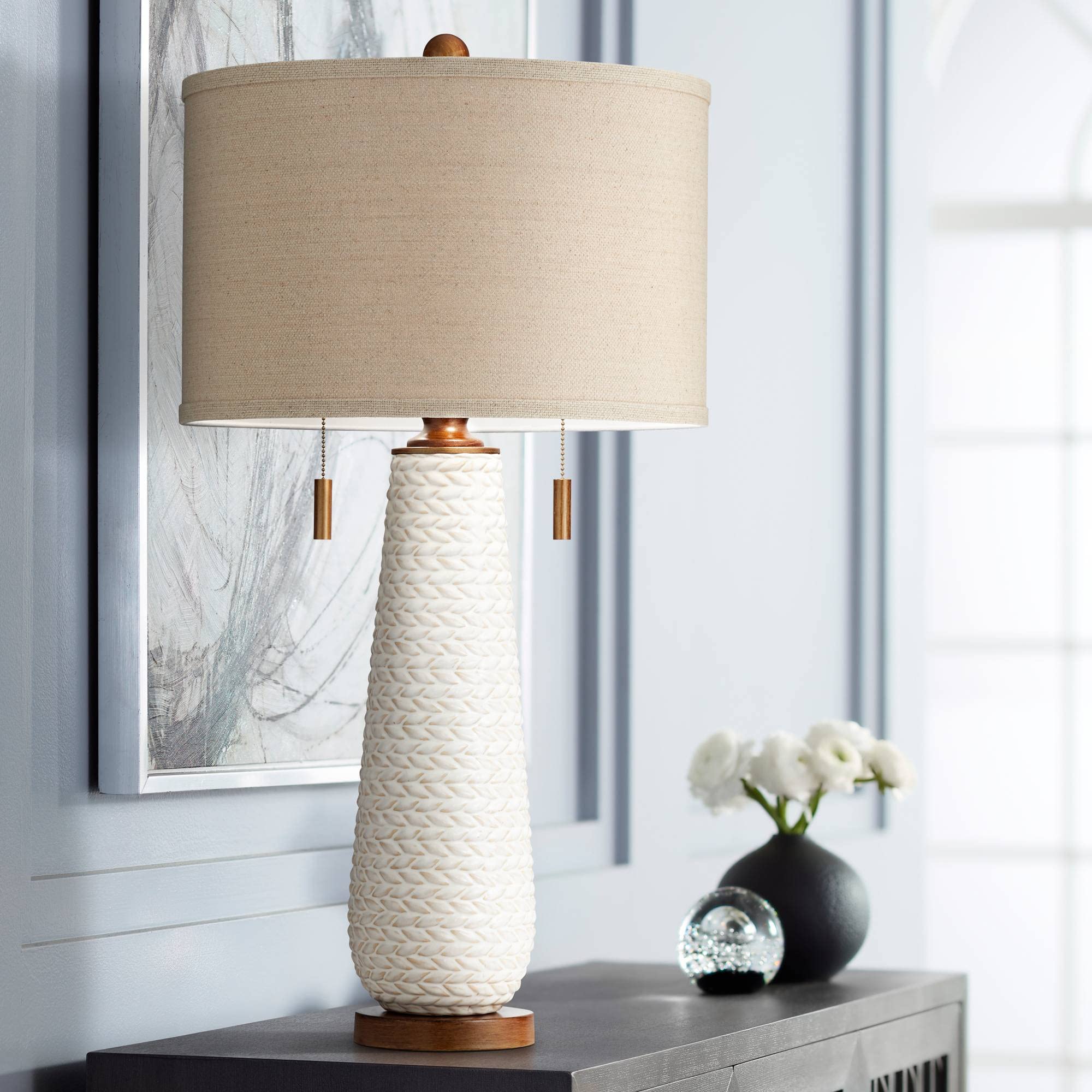 Kingston Mid Century Modern Table Lamps Set of 2