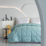 Down Comforter Blanket Duvet for Summer/Warm Weather,Ultra Soft Fabric, Lake Blue King Size