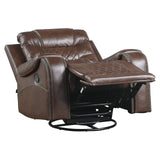 Wall-Hugger Manual Reclining Chair, Brown