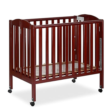 3 in 1 Portable Folding Stationary Side Crib in Steel Grey, Greenguard Gold Certified,