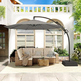 Outdoor Patio Umbrella with Base Includeds