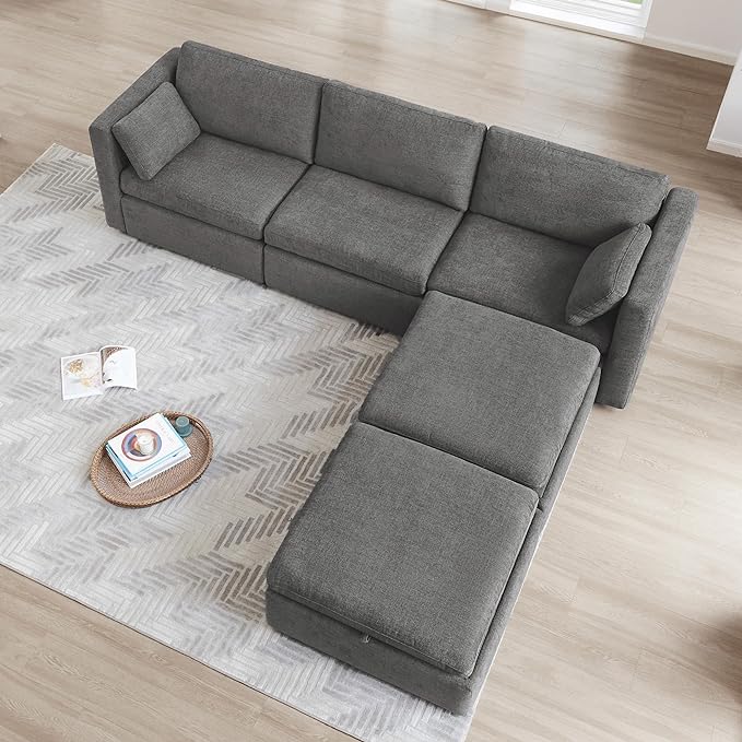 Oversized Modular Sectional Fabric Sofa set, FSC Certified Extra Large