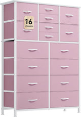 16 Drawer Dresser, Fabric Dresser for Bedroom, Large Chest of Drawers