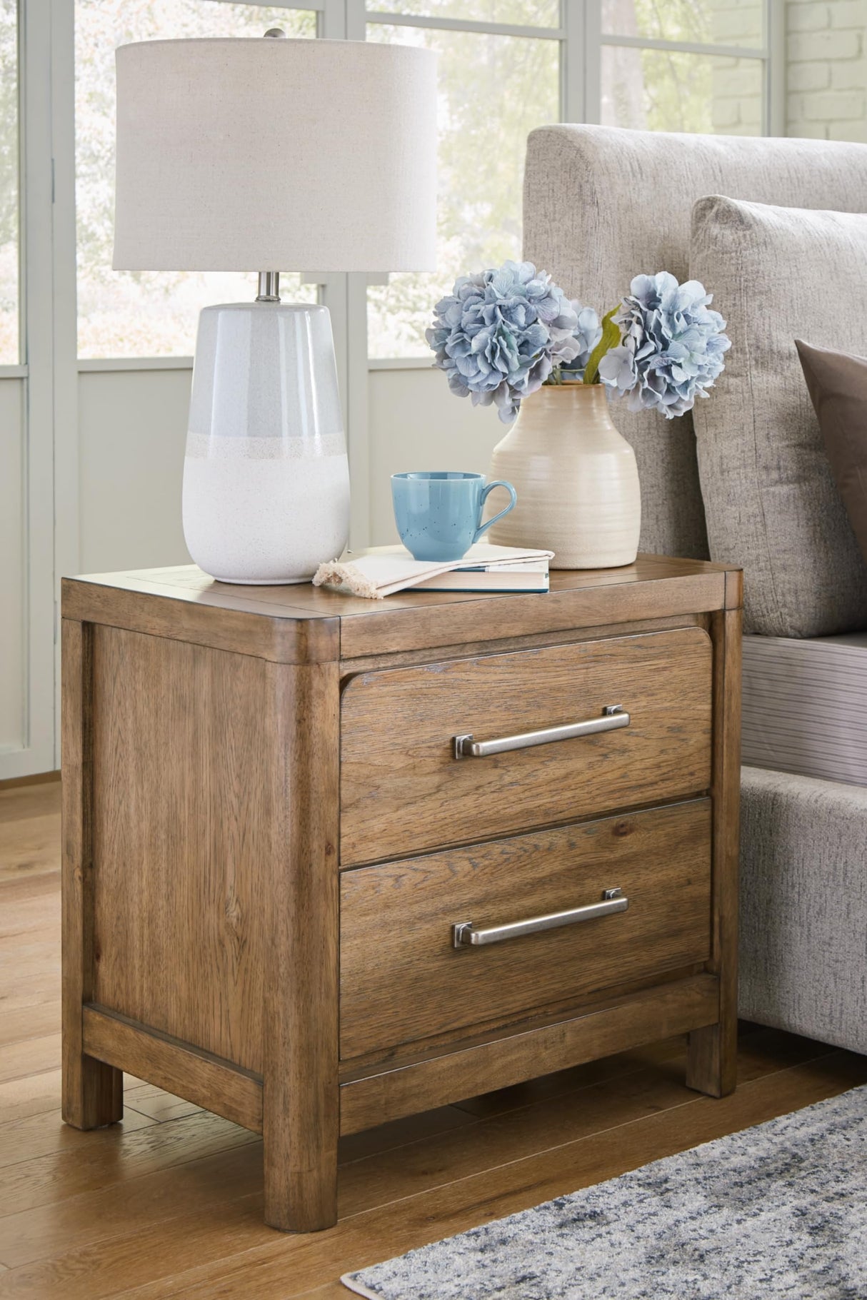 Cabalynn Lodge 2 Drawer Nightstand with Power Supply