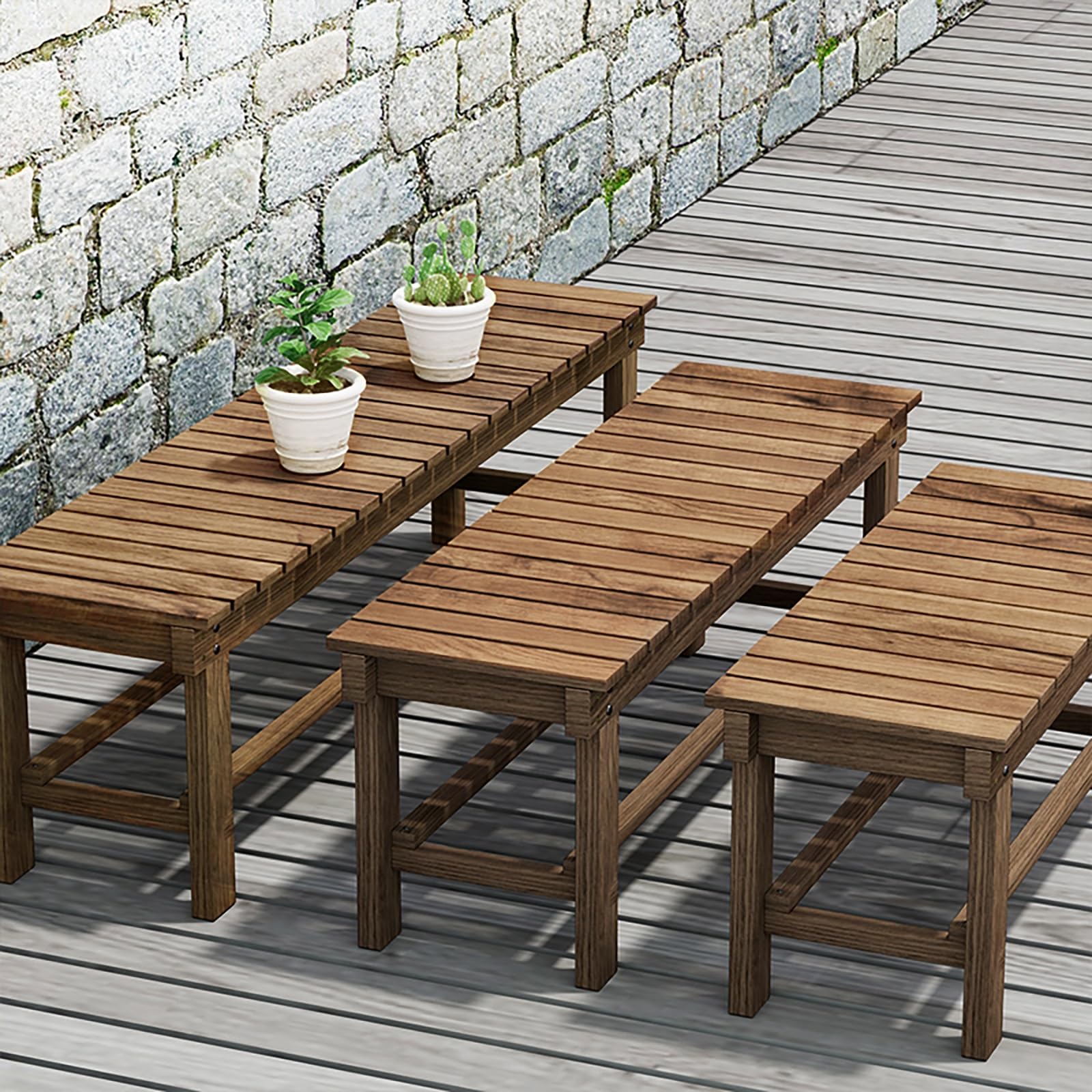 Garden Bench Outdoor Wood Bench