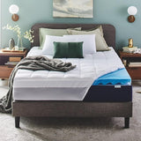 Cooling Comfort Gel Memory Foam Dual Layer Mattress Topper, 4 Inch, King Size