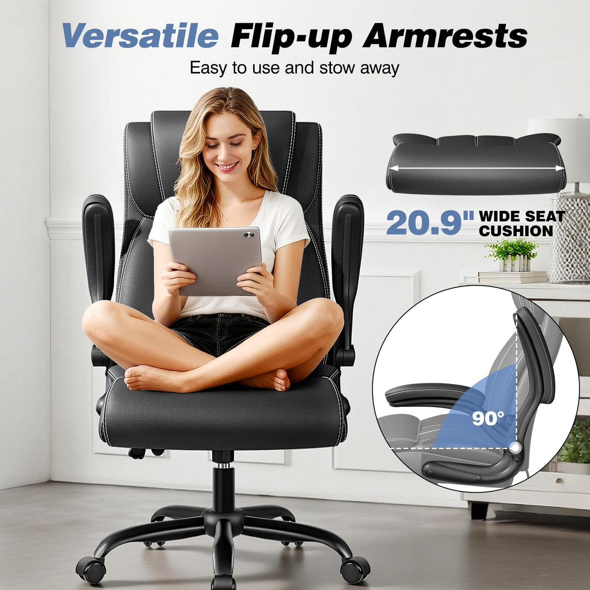 Ergonomic Office Chair with Adjustable Lumbar Support