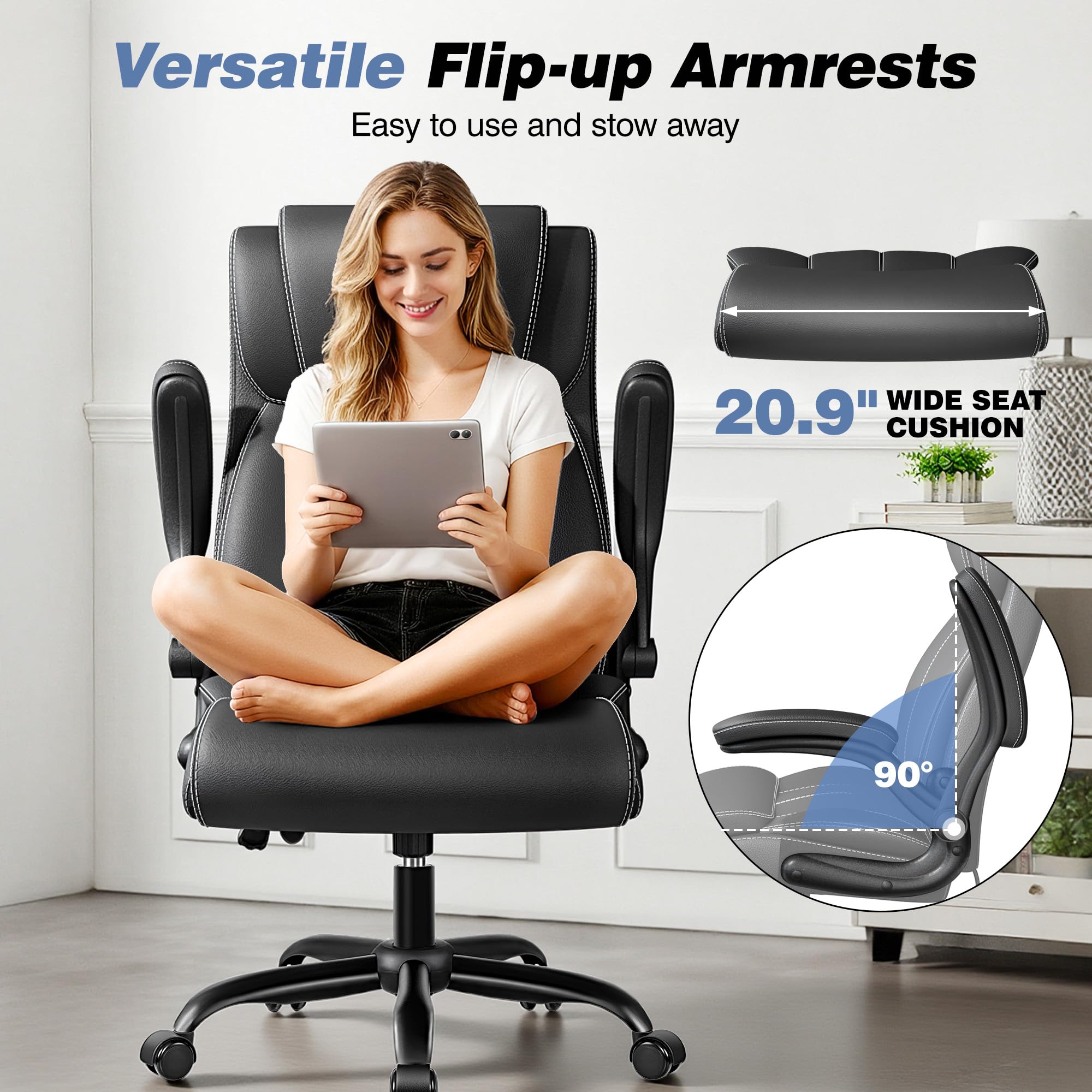 Ergonomic Office Chair with Adjustable Lumbar Support