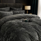 Truly Velvet Duvet Cover Set King Size, 3pcs Ultra Soft Breathable Comforter Cover Set