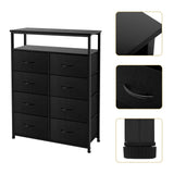 Dresser Double, Tall Storage Organizer Unit for Bedroom