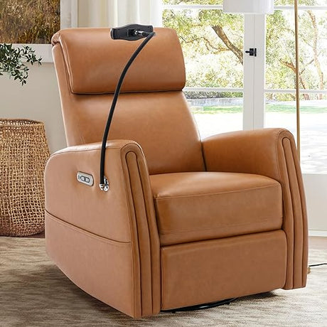 270° Power Swivel Glider Recliner Chair with Removable Mobile