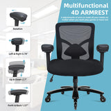 Office Chair 500lbs - Ergonomic Mesh Desk Chair, Heavy Duty Computer Chair-Wide