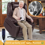 Triple Motor Large Power Lift Recliner Chair for Elderly with Heat and Massage