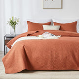 Full/Queen Quilt Set,Black Quilt Bedding Set with 2 Pillow Shams,Soft Lightweight Diamond Pattern