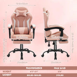 Gaming Chair for Kids Computer Chair with Footrest and Lumbar Support