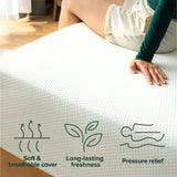 12 Inch Green Tea Memory Foam Mattress [New Version], King, Fiberglass free,